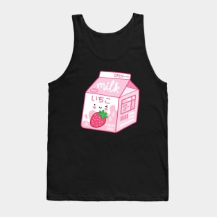 Cute Strawberry Milk Tank Top